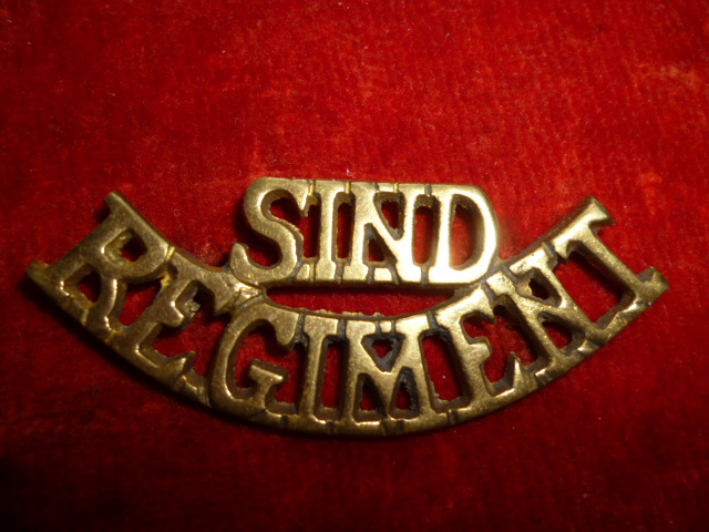 The Sind Regiment Shoulder Title Badge - Pakistan 